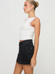 Gazelle Denim Skort Washed Black