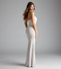 Frida Strapless Mermaid Lace Formal Dress