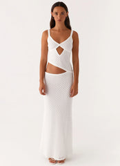 Jocelyn Maxi Dress - White Crochet