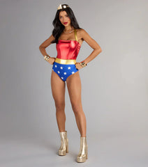 Halloween Costume Lady Justice Halter Bodysuit