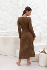 Leilani Maxi Dress Chocolate
