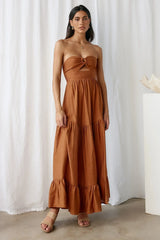 Let's Fly Away Maxi Dress Tan