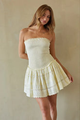 Hallie Smocked Mini Dress