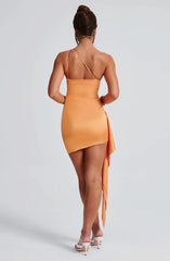 Avery Mini Dress - Tangerine