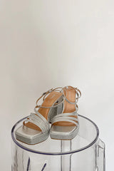 Luna Rhinestone Platform Heels