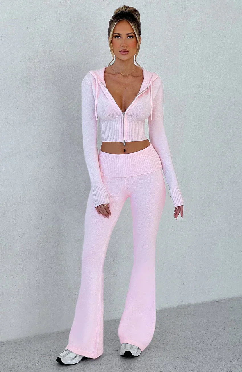 Portia Knit Pants - Pink