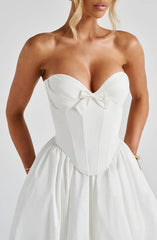Prim Midi Dress - Ivory