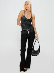 Attention On Me Top Black