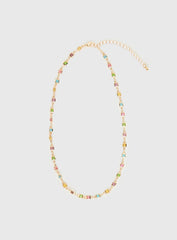 Americano Gemstone Necklace Gold