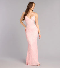 Clementine Sequin Bead Formal Dress