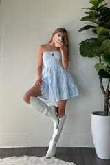 Blythe Embroidered Mini Dress
