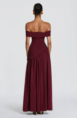 Delilah Maxi Dress - Cherry Lacquer
